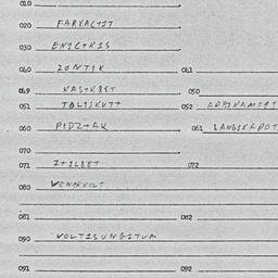 Eastern questionnaire, answ...
