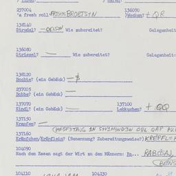 Western questionnaire, answ...