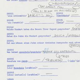 Western questionnaire, answ...