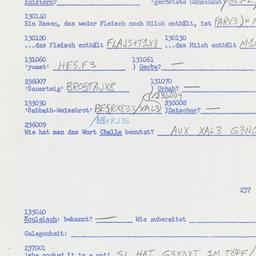 Western questionnaire, answ...