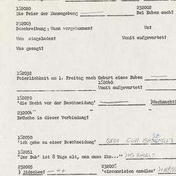 Western questionnaire, answ...