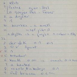 Eastern questionnaire, blue...