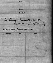 Carnegie General Donations,...