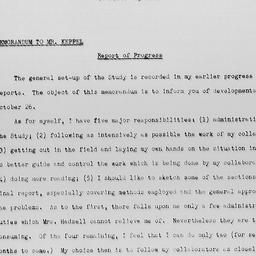 Memorandum from Gunnar Myrd...