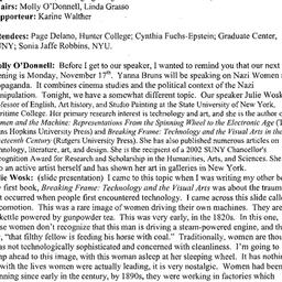 Minutes, 2003-10-27. Women ...
