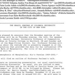 Announcements, 2002-11-14. ...