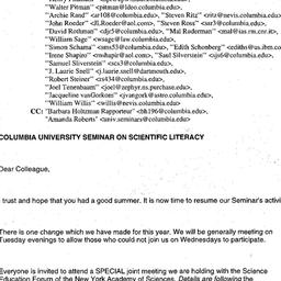 Announcements, 2002-10-22. ...