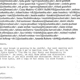 Announcements, 2005-03-25. ...