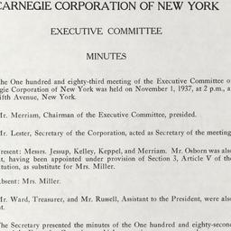 Executive Committee Meeting
