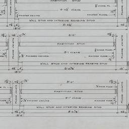 Stud, joist assembly detail