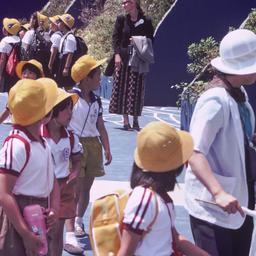 Group of children near vert...