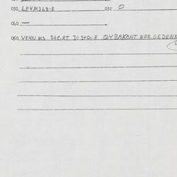 Eastern questionnaire, answ...