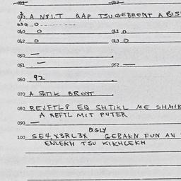 Eastern questionnaire, answ...