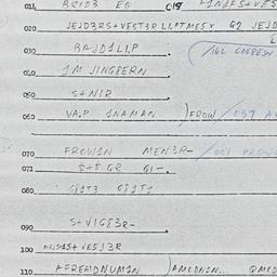 Eastern questionnaire, answ...