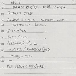 Eastern questionnaire, answ...