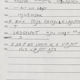 Eastern questionnaire, answ...
