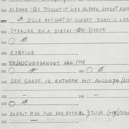 Eastern questionnaire, answ...