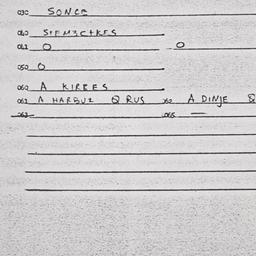 Eastern questionnaire, answ...