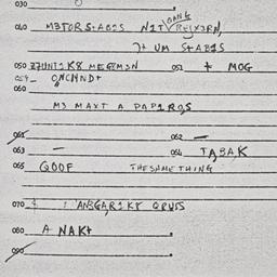 Eastern questionnaire, answ...