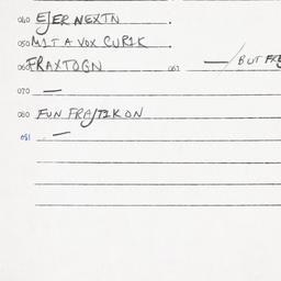 Eastern questionnaire, answ...
