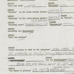 Western questionnaire, answ...