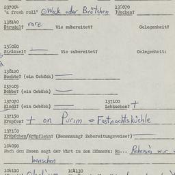 Western questionnaire, answ...