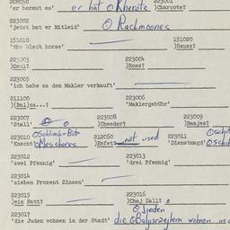 Western questionnaire, answ...