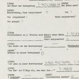 Western questionnaire, answ...