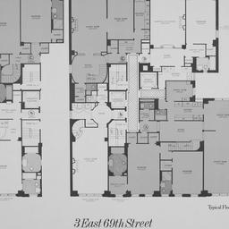 3 E. 69 Street, Typical Flo...