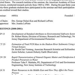 Schedules, Pollution and Wa...