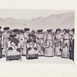 Tsarong with other officials