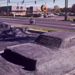 Submerged cars.