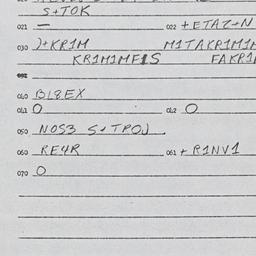 Eastern questionnaire, answ...