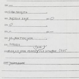 Eastern questionnaire, answ...