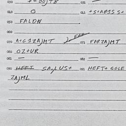Eastern questionnaire, answ...