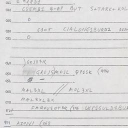 Eastern questionnaire, answ...
