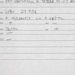 Eastern questionnaire, answ...