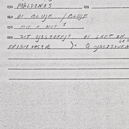 Eastern questionnaire, answ...