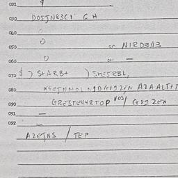 Eastern questionnaire, answ...