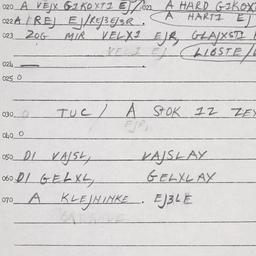 Eastern questionnaire, answ...