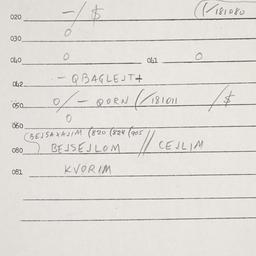 Eastern questionnaire, answ...