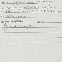Eastern questionnaire, answ...