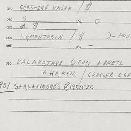 Eastern questionnaire, answ...