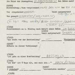 Western questionnaire, answ...