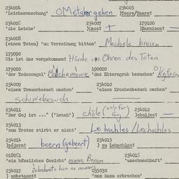 Western questionnaire, answ...