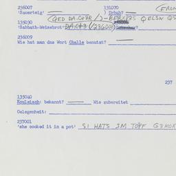 Western questionnaire, answ...