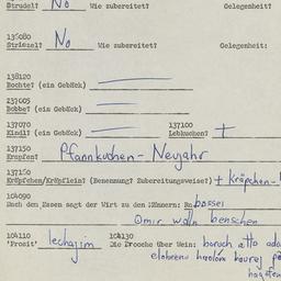 Western questionnaire, answ...