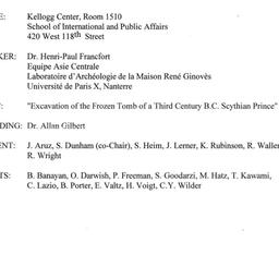 Minutes, 2000-11-06. The An...