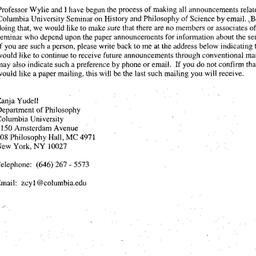 Correspondence, 2004-11-18....