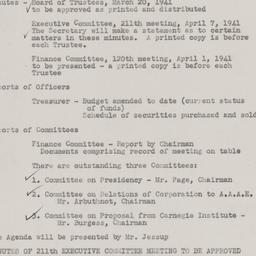 Board Meeting, 4/17/1941